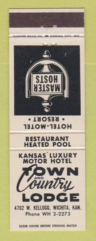 Matchbook Cover - Town and Country Lodge Wichita KS