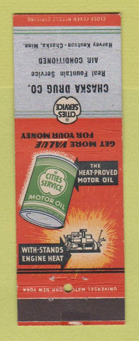 Matchbook Cover - Cities oil gas Chaska MN Harvey Knutson