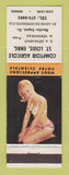 Matchbook Cover - Comptoir Agricole St Louis De Gonzague QC pinup