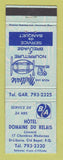 Matchbook Cover - BA oil gas Hotel Domaine Du Relais Bagot QC