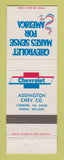 Matchbook Cover - Chevrolet Addington Coeburn VA