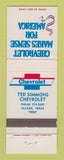 Matchbook Cover - Chevrolet Ted Simmons McLean TX