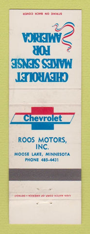 Matchbook Cover - Chevrolet Roos Moose Lake MN WEAR