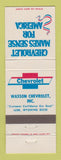 Matchbook Cover - Chevrolet Wasson Lusk WY