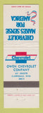Matchbook Cover - Chevrolet Owen Clarksdale MS