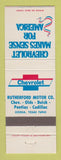 Matchbook Cover - Chevrolet Rutherford Oldsmobile Buick Cadillac Ozona TX