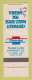 Matchbook Cover - Chevrolet Teague & Son Mount Vernon TX
