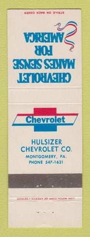Matchbook Cover - Chevrolet Hulsizer Montgomery PA