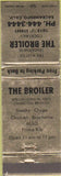 Matchbook Cover - The Broiler Restaurant Sacramento CA
