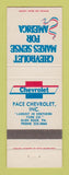Matchbook Cover - Chevrolet Pace Glen Rock PA