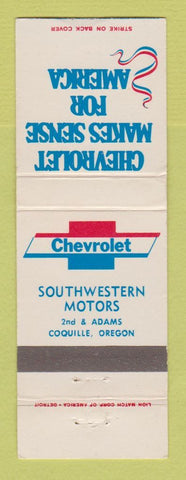 Matchbook Cover - Chevrolet Southwestern Coquille OR