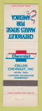Matchbook Cover - Chevrolet Collins Eaton OH