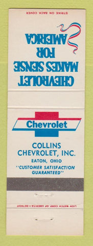 Matchbook Cover - Chevrolet Collins Eaton OH