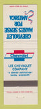 Matchbook Cover - Chevrolet Lee Union MS