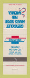 Matchbook Cover - Chevrolet Pringle Upton WY
