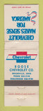 Matchbook Cover - Chevrolet Boose Brookville OH WEAR