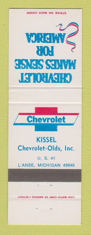 Matchbook Cover - Chevrolet Kissel Oldsmobile L'Anse MI