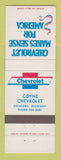 Matchbook Cover - Chevrolet Coyne Esanaba MI