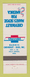 Matchbook Cover - Chevrolet Harris Oldsmobile Holly Springs MS