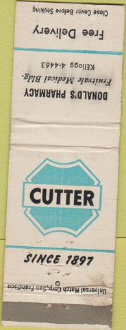 Matchbook Cover - Donald's Pharmacy Oakland CA WORN