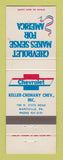 Matchbook Cover - Chevrolet Keller Chohany Marysville PA