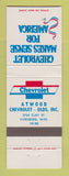 Matchbook Cover - Chevrolet Atwood Oldsmobile Vicksburg MS