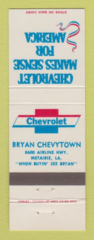 Matchbook Cover - Chevrolet Bryan Metairie LA