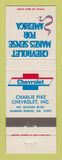 Matchbook Cover - Chevrolet Charlie Pike Warner Robins GA