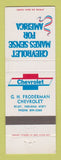 Matchbook Cover - Chevrolet GH Froderman Riley IN