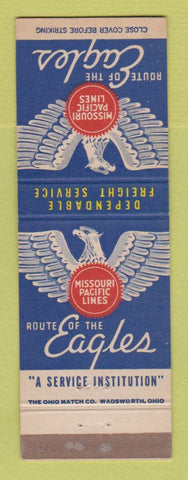 Matchbook Cover - Missouri Pacific Railroad WEAR