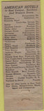 Matchbook Cover - Hotel Penn-Alto Altoona PA