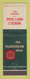 Matchbook Cover - Florsheim Shoes Wenzel's Men's Clothes Sonora CA
