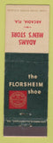 Matchbook Cover - Florsheim Shoes Adams Men's Store Arcadia FL WEAR
