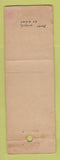 Matchbook Cover - Florsheim Shoes 20th Century Store Lowell MA feature WEAR