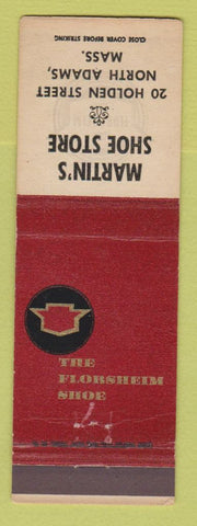 Matchbook Cover - Florsheim Shoes Martin's North Adams MA