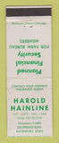 Matchbook Cover - Harold Hainline Insurance Davenport IA WEAR