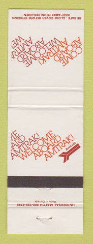 Matchbook Cover - Amtrak Railroad