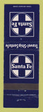 Matchbook Cover - Santa Fe Railroad