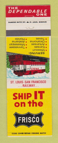 Matchbook Cover - Frisco Railroad
