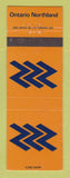 Matchbook Cover - Ontario Northland Railroad