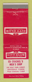 Matchbook Cover - City Club Men's Shoes Ed Crackel's Auburndale FL WEAR