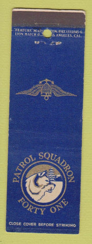 Matchbook Cover - Patrol Squadron Forty One Military feature