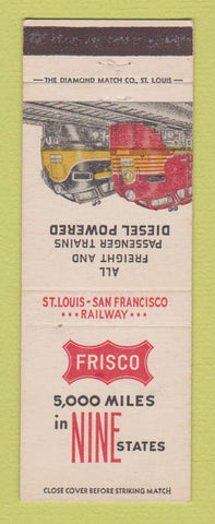 Matchbook Cover - Frisco Railroad