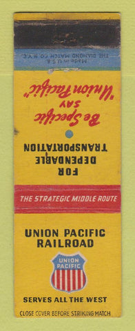 Matchbook Cover - Union Pacific Railroad  WEAR