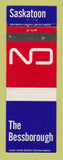 Matchbook Cover - CN Canadian Railroad Saskatoon SK Bessborough