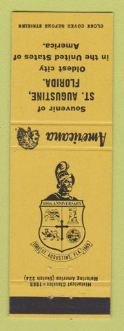 Matchbook Cover - St Augustine FL 1965 Perkins Americana YELLOW
