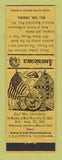 Matchbook Cover - Bull Run VA Civil War Perkins Americana YELLOW