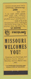 Matchbook Cover - Hermitage MO Perkins Americana YELLOW