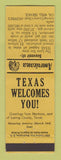 Matchbook Cover - Hopper's Oil Well Loving County TX Perkins Americana YELLOW