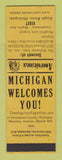 Matchbook Cover - Eagle River MI Blight's Sons Perkins Americana YELLOW